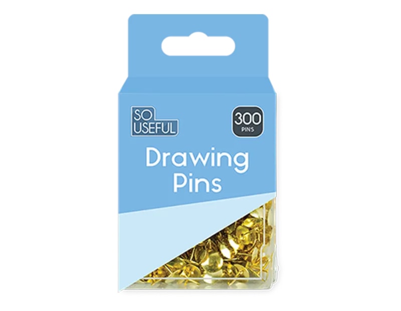 Wholesale Drawing Pins 300pk With Clip Strip