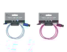 Wholesale Type-C Light Up Charging Cable With Clip Strip Wholesale Type-C Light Up Charging Cable With Clip Strip