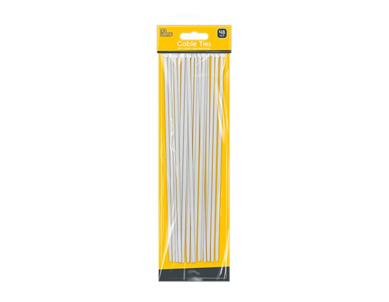 Wholesale Cable Ties 48pk With Clip Strip Wholesale Cable Ties 48pk With Clip Strip