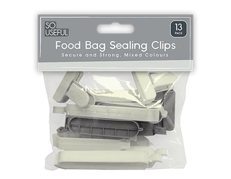 Wholesale Bag Sealing Clips 13pk With Clip Strip Wholesale Bag Sealing Clips 13pk With Clip Strip