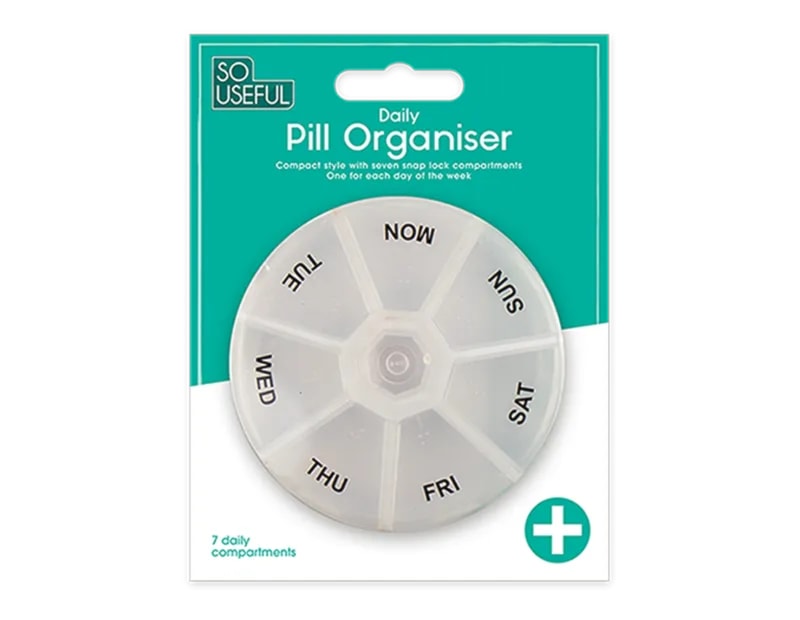 Wholesale Weekly Pill Organiser With Clip Strip Wholesale Weekly Pill Organiser With Clip Strip