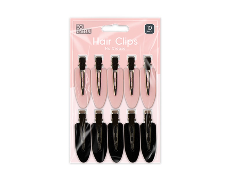 Wholesale No Crease Hair Clips 10pk With Clip Strip Wholesale No Crease Hair Clips 10pk With Clip Strip