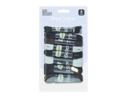 Wholesale Shoe Laces 8 Pairs With Clip Strip Wholesale Shoe Laces 8 Pairs With Clip Strip
