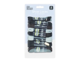 Wholesale Shoe Laces 8 Pairs With Clip Strip Wholesale Shoe Laces 8 Pairs With Clip Strip