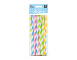 Wholesale Reusable Straw 20pk With Clip Strip Wholesale Reusable Straw 20pk With Clip Strip