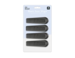 Wholesale Black Door Stops 4pk With Clip Strip Wholesale Black Door Stops 4pk With Clip Strip