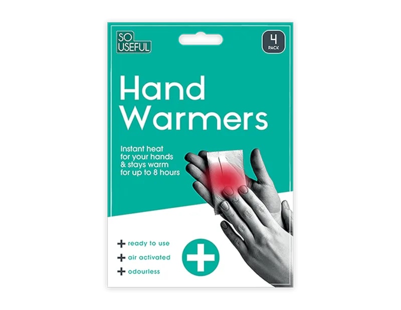 Wholesale Hand Warmers 4pk With Clip Strip