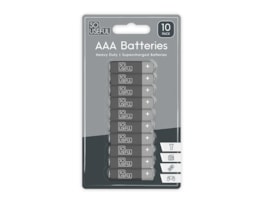 Wholesale AAA Extra Heavy Duty Batteries 10pk with Clip Strip Wholesale AAA Extra Heavy Duty Batteries 10pk with Clip Strip