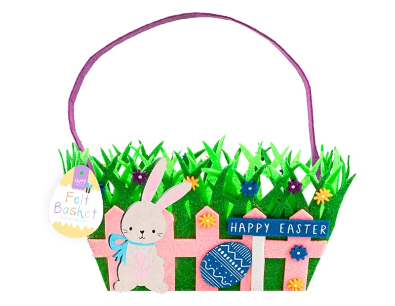 Wholesale Easter Felt Character Basket