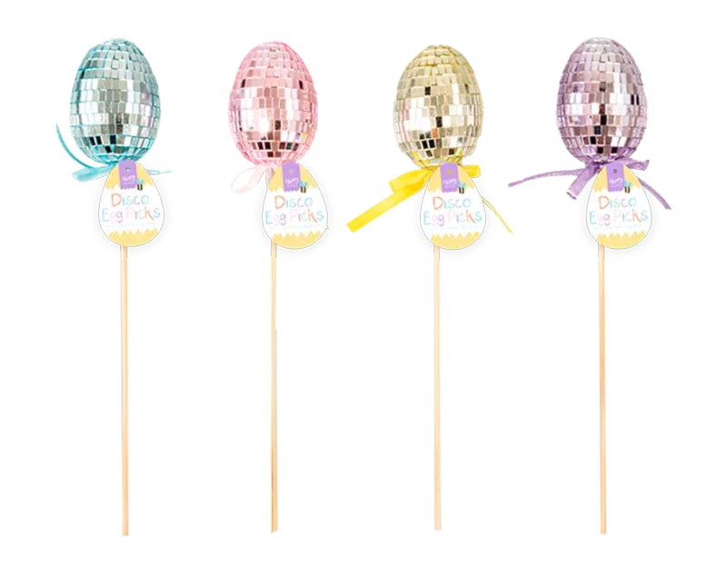 Wholesale Easter Disco Egg Picks 27.5cm CDU Wholesale Easter Disco Egg Picks 27.5cm CDU