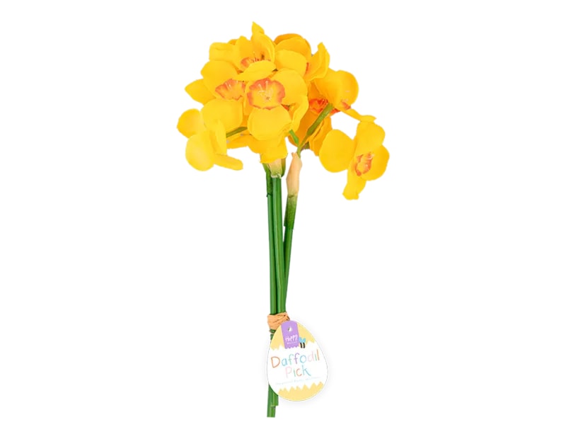 Wholesale Easter Daffodil Pick 26cm CDU Wholesale Easter Daffodil Pick 26cm CDU