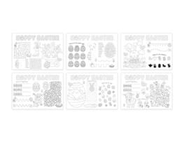 Wholesale Easter Colour In Your Own Placemat 6pk Wholesale Easter Colour In Your Own Placemat 6pk