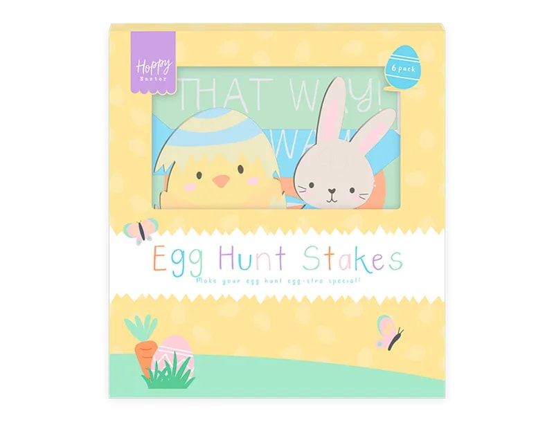 Wholesale Easter Egg Hunt Stakes 6pk CDU Wholesale Easter Egg Hunt Stakes 6pk CDU