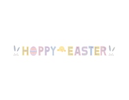 Wholesale Easter Holographic Bunting 2m | Gem imports. Wholesale Easter Holographic Bunting 2m | Gem imports.
