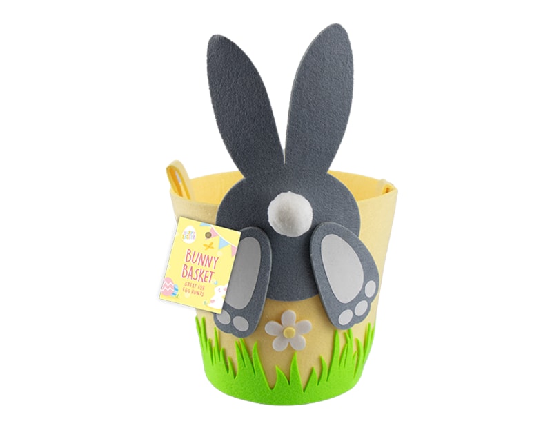 Wholesale Easter Pom Pom Bunny Basket | Gem imports Ltd. Wholesale Easter Pom Pom Bunny Basket | Gem imports Ltd.