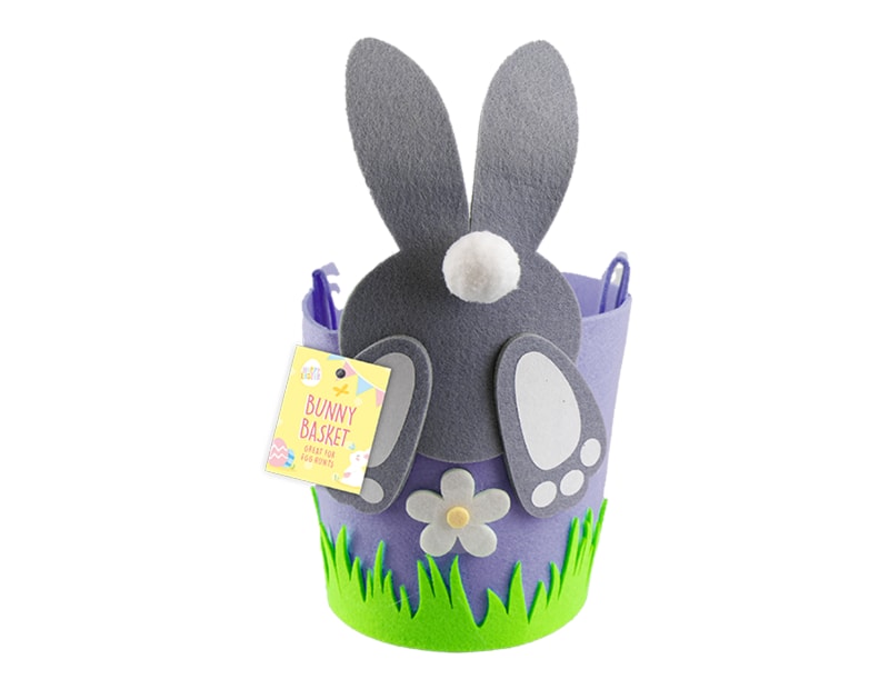 Wholesale Easter Pom Pom Bunny Basket | Gem imports Ltd. Wholesale Easter Pom Pom Bunny Basket | Gem imports Ltd.