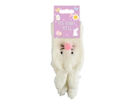 Wholesale Easter Fluffy Bunny Kid's Socks - Asst Sizes
