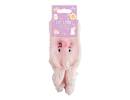 Wholesale Easter Fluffy Bunny Kid's Socks - Asst Sizes