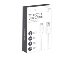 Wholesale White Type-C to USB 2M Cable CDU