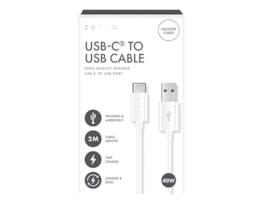 Wholesale White Type-C to USB 2M Cable CDU Wholesale White Type-C to USB 2M Cable CDU