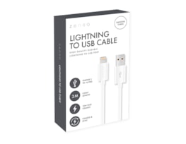 Wholesale White Lightning to USB 2M Cable CDU Wholesale White Lightning to USB 2M Cable CDU