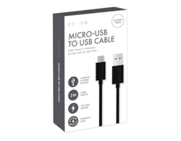 Wholesale Black Micro to USB 2M Cable CDU
