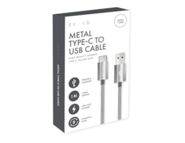 Wholesale Metal Type-C to USB Charge/Sync 1M Cable CDU Wholesale Metal Type-C to USB Charge/Sync 1M Cable CDU