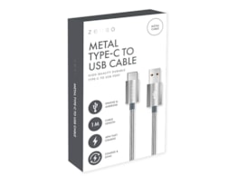 Wholesale Metal Type-C to USB Charge/Sync 1M Cable CDU Wholesale Metal Type-C to USB Charge/Sync 1M Cable CDU