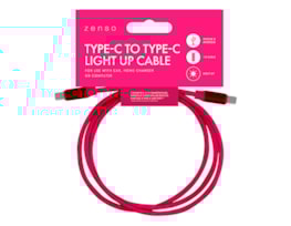 Wholesale Type-C to Type-C Light Up Charging Cable 1M