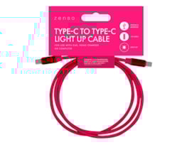 Wholesale Type-C to Type-C Light Up Charging Cable 1M