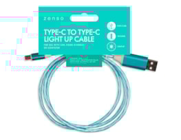 Wholesale Lightning to Type-C Light Up Charging Cable 1M in Green