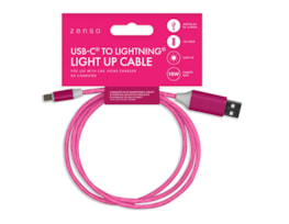 Wholesale Lightning to Type-C Light Up Charging Cable 1M Wholesale Lightning to Type-C Light Up Charging Cable 1M
