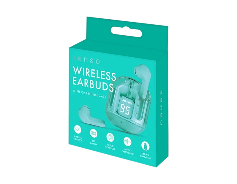 Wholesale Coloured Wireless Earbuds with Digital Screen Charging Case Wholesale Coloured Wireless Earbuds with Digital Screen Charging Case