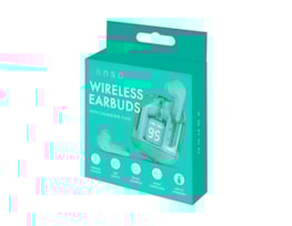 Wholesale Coloured Wireless Earbuds with Digital Screen Charging Case