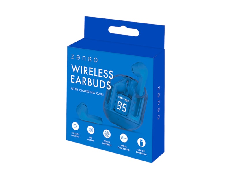 Wholesale Coloured Wireless Earbuds with Digital Screen Charging Case Wholesale Coloured Wireless Earbuds with Digital Screen Charging Case