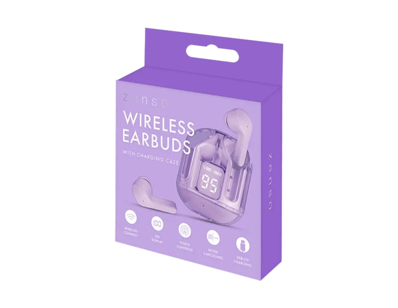 Wholesale Coloured Wireless Earbuds with Digital Screen Charging Case Wholesale Coloured Wireless Earbuds with Digital Screen Charging Case