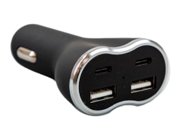 Wholesale USB/ Type-C Four Port Car Charger Wholesale USB/ Type-C Four Port Car Charger