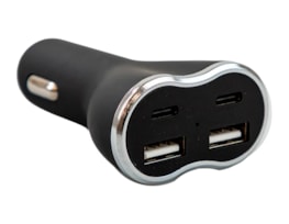 Wholesale USB/ Type-C Four Port Car Charger Wholesale USB/ Type-C Four Port Car Charger
