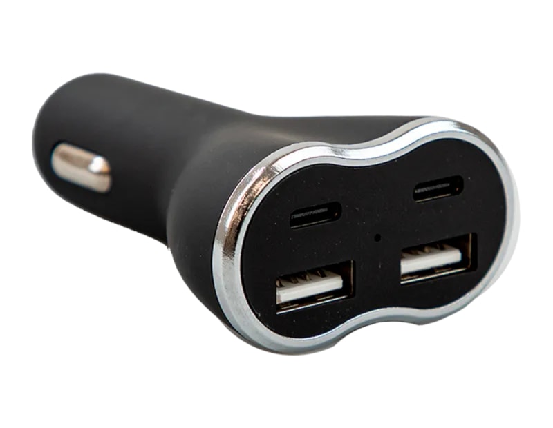 Wholesale USB/ Type-C Four Port Car Charger Wholesale USB/ Type-C Four Port Car Charger