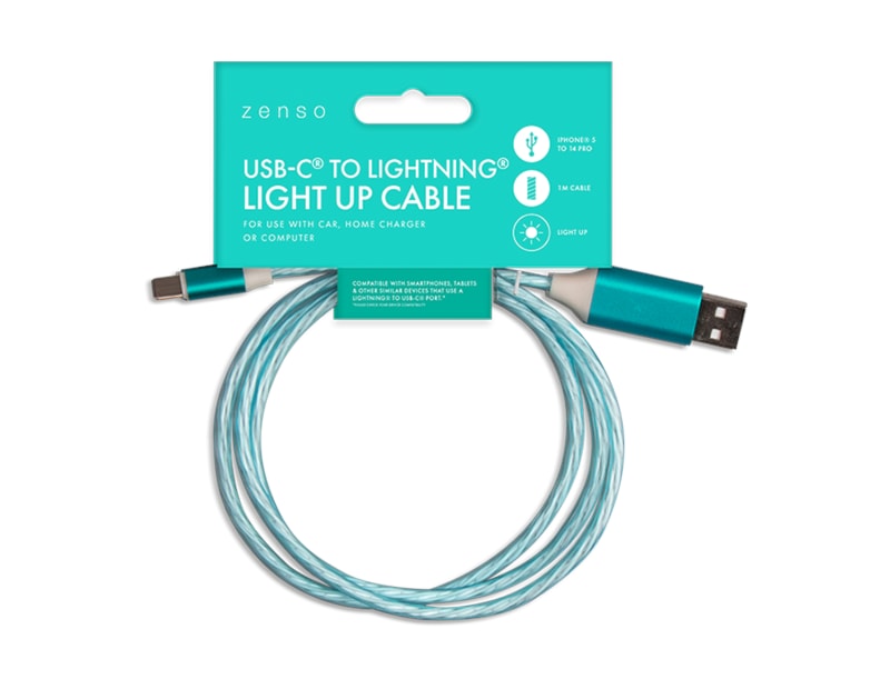 Wholesale Lightning Light up charging cable | Gem imports Ltd.