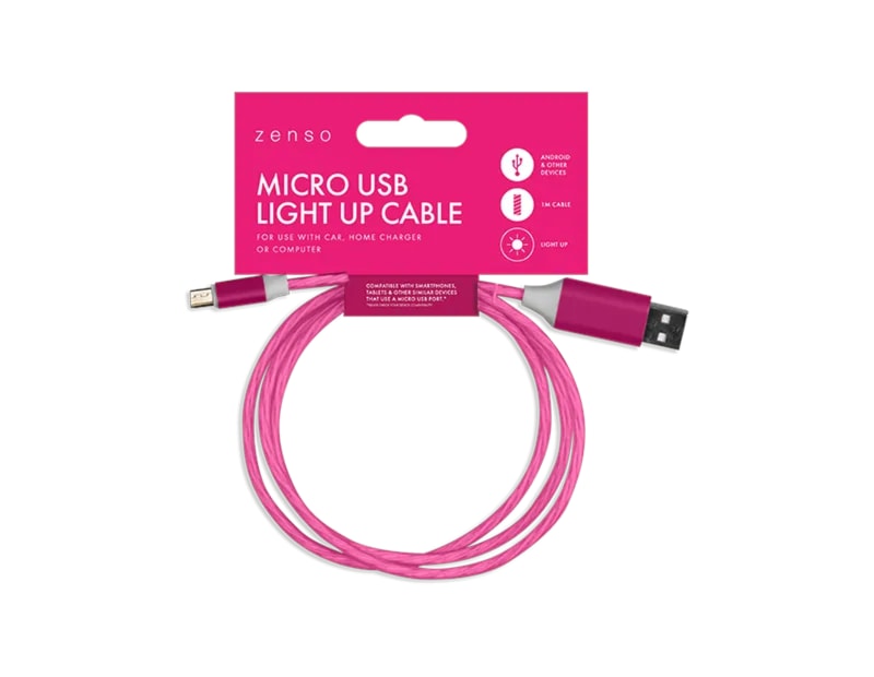 Wholesale Micro Light up charging cable | Gem imports Wholesale Micro Light up charging cable | Gem imports