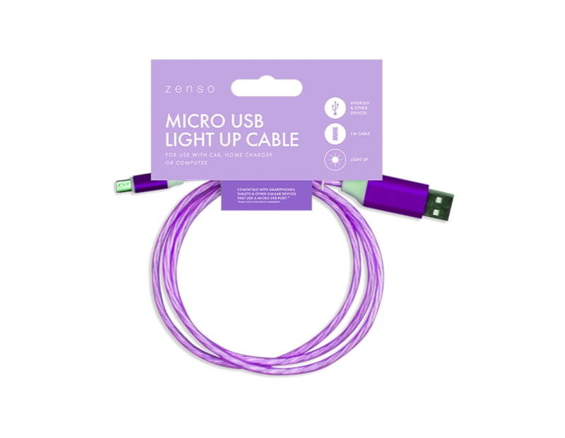 Wholesale Micro Light up charging cable | Gem imports Wholesale Micro Light up charging cable | Gem imports