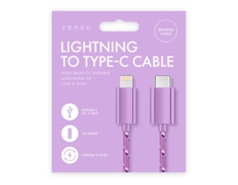 Wholesale Lightning to Type-C Braided Cable 1M Wholesale Lightning to Type-C Braided Cable 1M