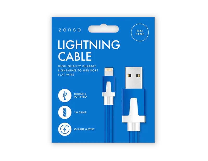 Wholesale Lightning to USB Flat Cable 1M