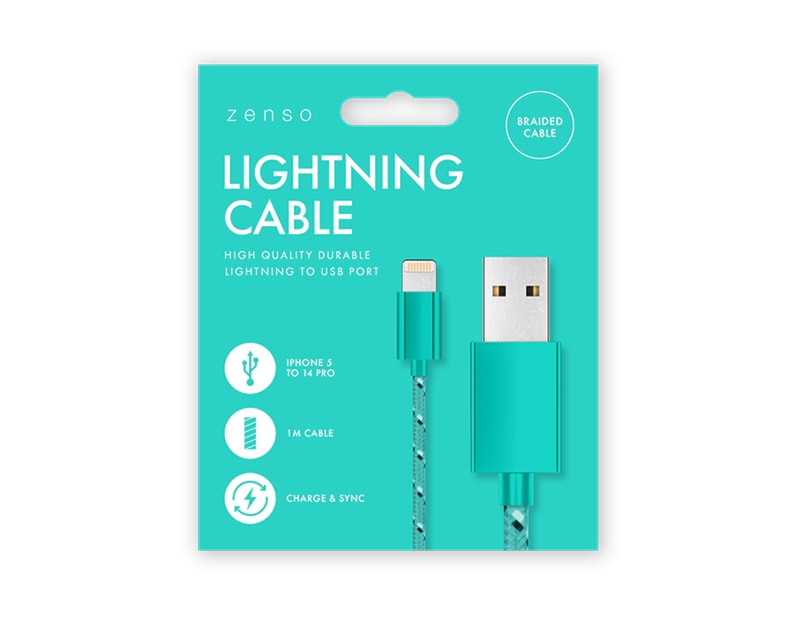 Wholesale Lightning to USB Braided Cable 1M Wholesale Lightning to USB Braided Cable 1M