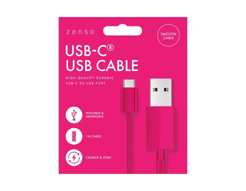 Wholesale Type C USB Cable 1M Coloured