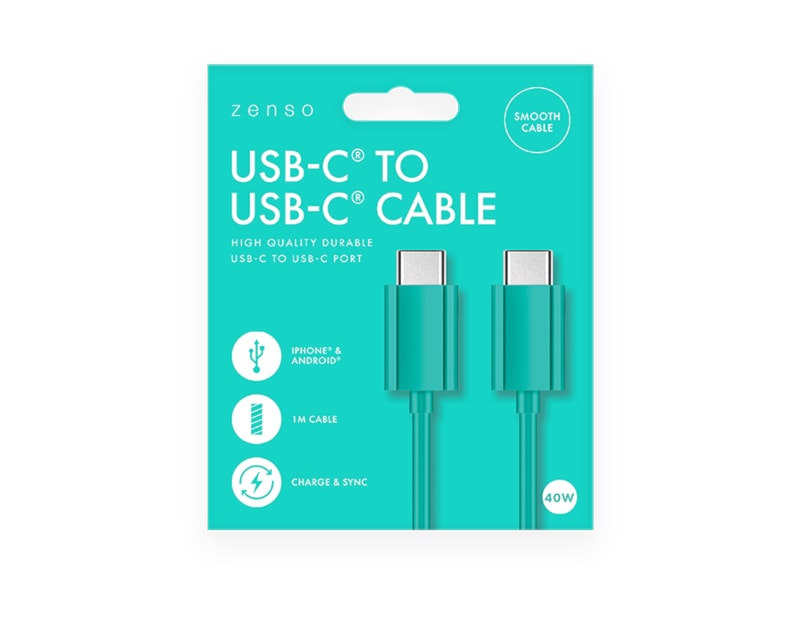 Wholesale Type C to Type C Coloured Cable 1M | Gem imports Ltd. Wholesale Type C to Type C Coloured Cable 1M | Gem imports Ltd.