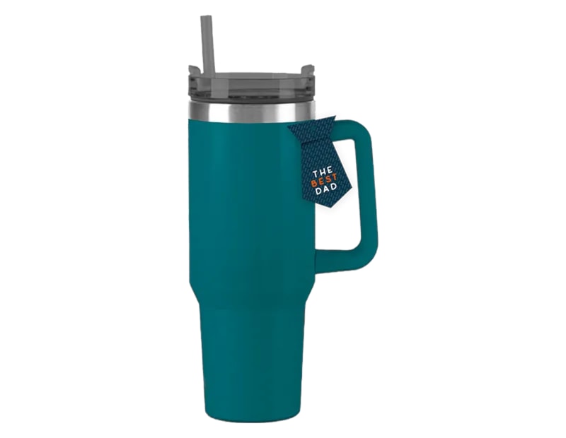 Wholesale Father's Day Double Walled Tumbler With Straw And Handle 1100ML Wholesale Father's Day Double Walled Tumbler With Straw And Handle 1100ML