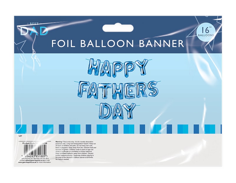 Happy Father's Day Foil Balloon Banner Happy Father's Day Foil Balloon Banner