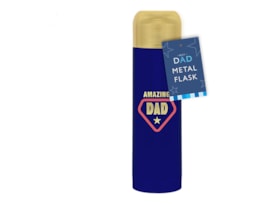 Wholesale Father's Day Foil Metal Flask 24.5 x 7cm Wholesale Father's Day Foil Metal Flask 24.5 x 7cm